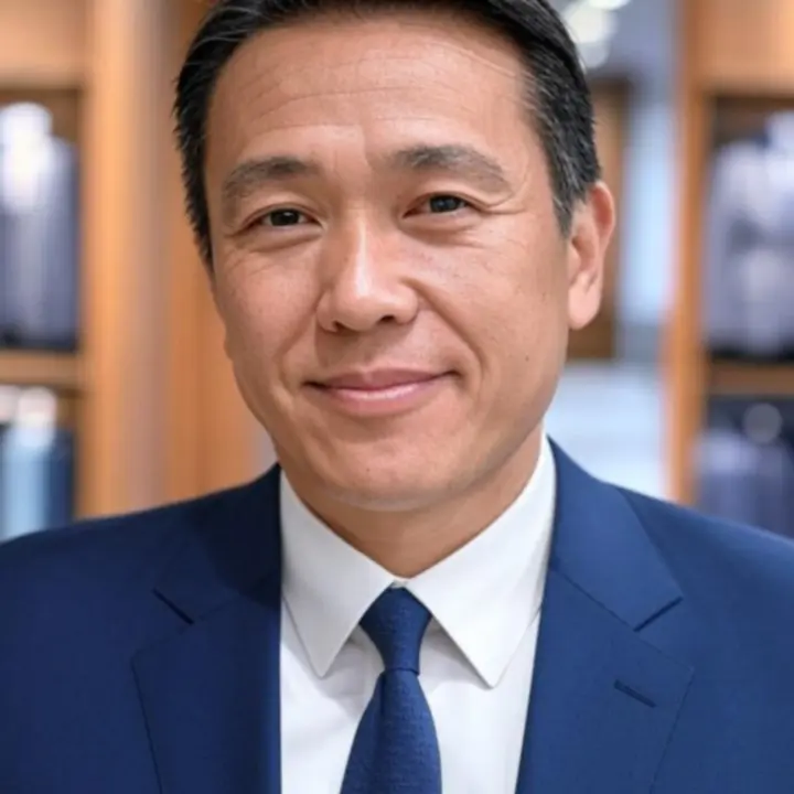 Egy elegánsan öltözött férfi portréja, ModernFitStore megjelenéssel