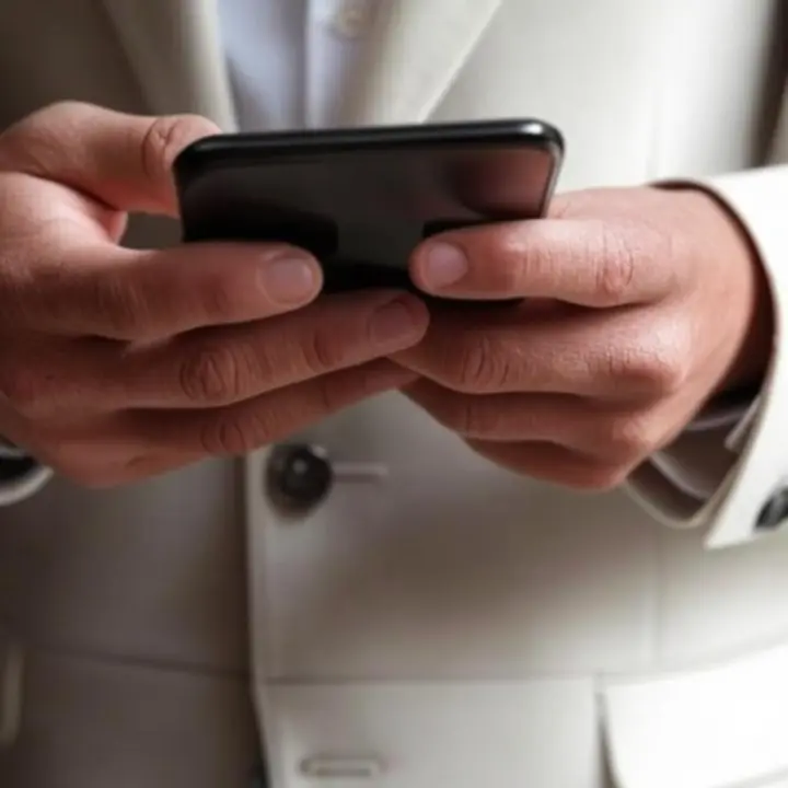 Finom részletgazdag, elegáns férfi öltözék közelről