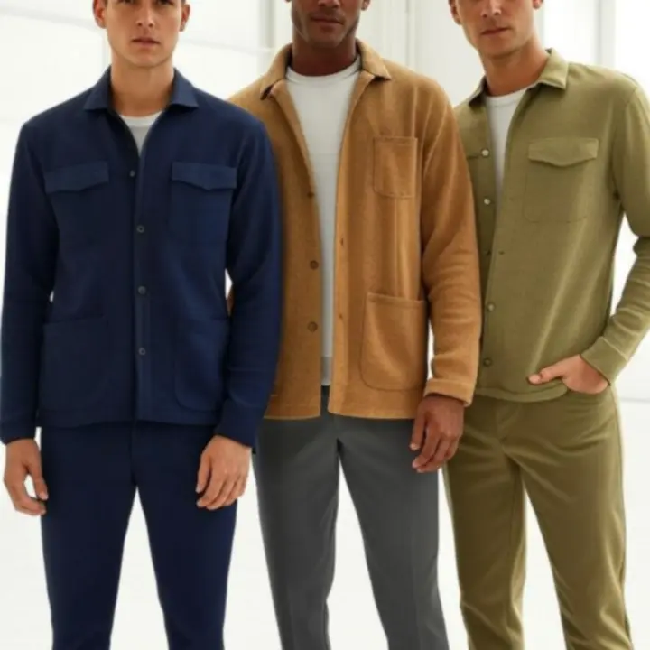 Casual férfi kollekció letisztult enteriőrben