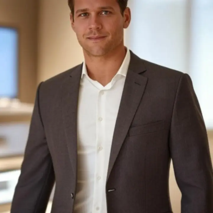 Modern üzleti férfi öltözék elegáns környezetben