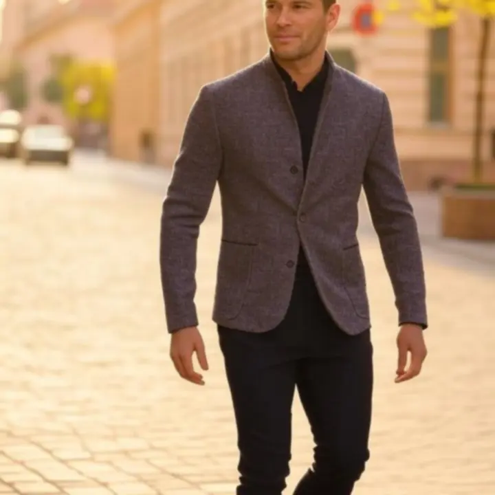 Férfi lifestyle szett városi környezetben