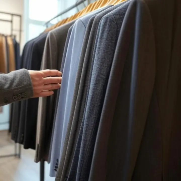 Vásárlók által kedvelt férfi ruhadarabok részletes fotókon